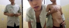 พนักงานเซเว่นสุดกวน วัยรุ่นboyfeelfinตัวจี๊ด แก้ผ้าชักว่าวโชว์ในห้องน้ำ พกอารมณ์เงี่ยนมาเต็ม ตามหาของอร่อยในเซเว่นน้ำแตกกัน